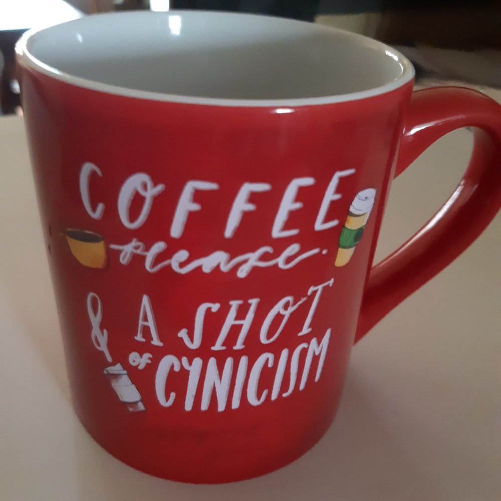 Gilmore Girls Red Coffee Mug Please & A Shot of Cynicism